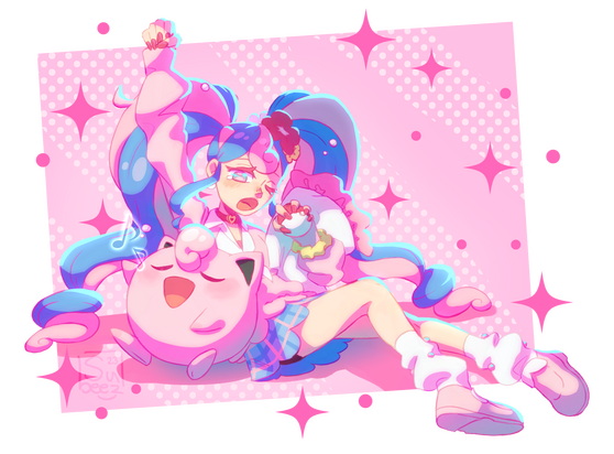 Hatsune Miku/Pokemon - Project Voltage Fanart