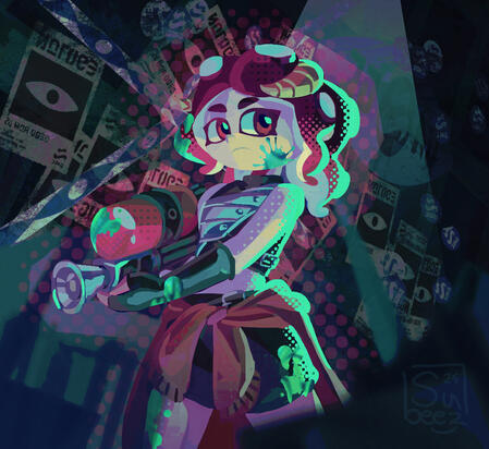 @DemilyPyro&#39;s Splatoon character